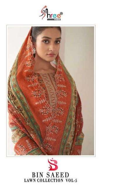 Shree Fabs Bin Saeed Lawn Collection Vol 5